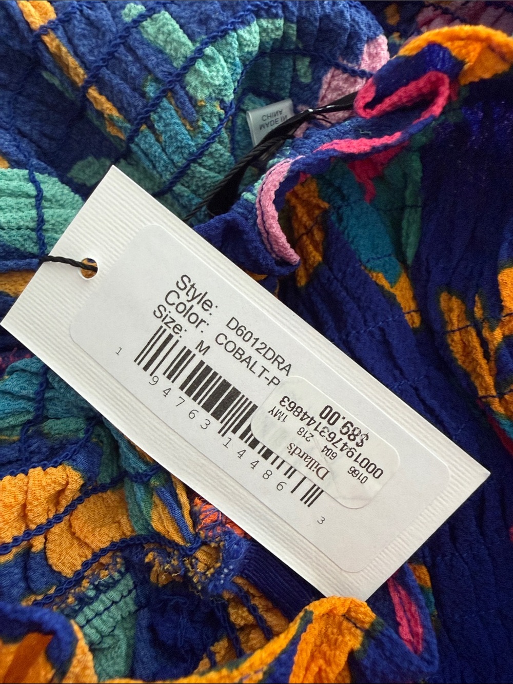 Sugar Lips Zico Floral Print Midi Dress, nwt, sz m - Picture 7 of 7